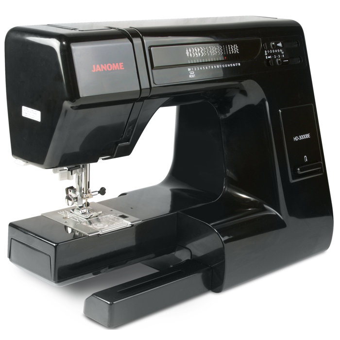 Janome HD3000BE Mechanical Sewing Machine with Aluminum Body and Bonus